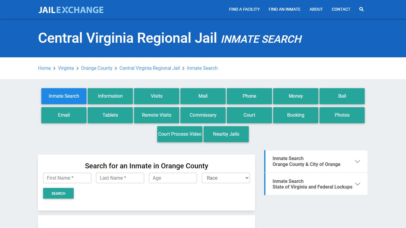 Central Virginia Regional Jail, VA Inmate Search: Roster & Mugshots