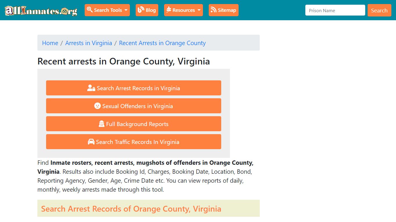 Recent arrests in Orange County, Virginia | Mugshots, Rosters, Inmates ...